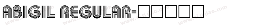 ABIGIL Regular字体转换